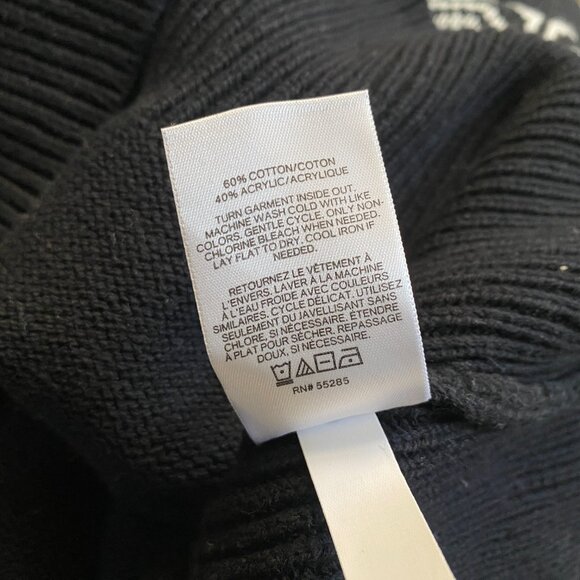 Express Black and White Print Sweater Size Large NWT - Picture 6 of 6